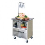 Lakeside 646HRM Heavy-Duty Stainless Steel Three Shelf Flat Top Utility Cart with Enclosed Base and Hard Rock Maple Finish - 22 Lakeside 646HRM Heavy-Duty Stainless Steel Three Shelf Flat Top Utility Cart with Enclosed Base and Hard Rock Maple Finish - 22