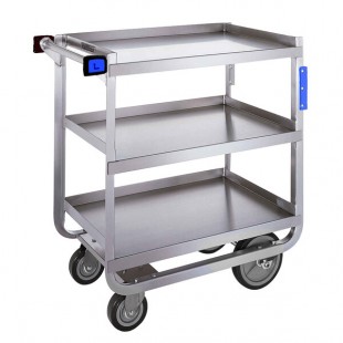 Lakeside 722 Heavy Duty Stainless Steel 3 Shelf Utility Cart - 19 3/8 Lakeside 722 Heavy Duty Stainless Steel 3 Shelf Utility Cart - 19 3/8