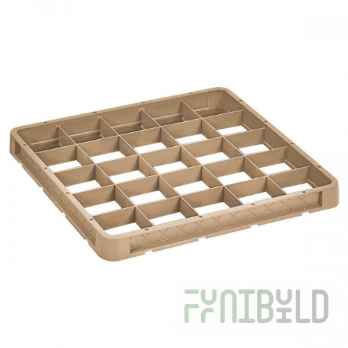 Vollrath CRB Traex® 25 Compartment Full-Size Beige Closed Wall Extender