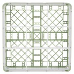 Vollrath 52761 Signature Full-Size Light Green 9-Compartment 4 13/16