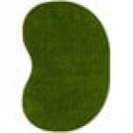 Joy Carpets Kid Essentials GreenSpace 6' x 9' Green Jellybean Area Rug