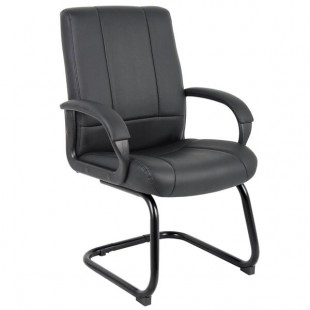 Boss B7909 Black Caressoft Mid Back Guest Chair Boss B7909 Black Caressoft Mid Back Guest Chair