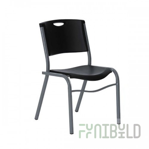 Lifetime 2830 Black Commercial Stacking Chair