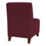 Lesro Ravenna Open House Wine Fabric Guest Chair with Walnut Wood Legs Lesro Ravenna Open House Wine Fabric Guest Chair with Walnut Wood Legs
