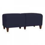 Lesro Ravenna Open House Wine Fabric Guest Chair with Walnut Wood Legs Lesro Ravenna Open House Wine Fabric Guest Chair with Walnut Wood Legs