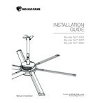 Big Ass Fans 7' Yellow and Silver Aluminum Indoor Shop Ceiling Fan - 110-125V