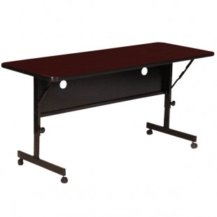 Correll Deluxe Flip Top Table, High Pressure Adjustable Height, 24