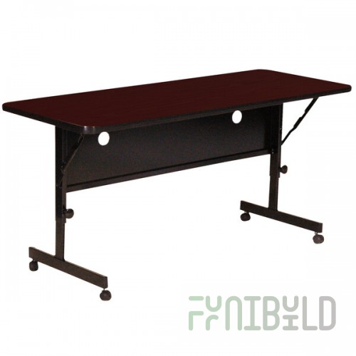 Correll Deluxe Flip Top Table, High Pressure Adjustable Height, 24