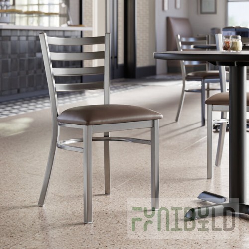Lancaster Table & Seating Clear Coat Finish Ladder Back Chair with 2 1/2