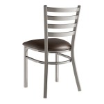 Lancaster Table & Seating Clear Coat Finish Ladder Back Chair with 2 1/2 Lancaster Table & Seating Clear Coat Finish Ladder Back Chair with 2 1/2