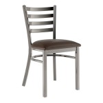 Lancaster Table & Seating Clear Coat Finish Ladder Back Chair with 2 1/2 Lancaster Table & Seating Clear Coat Finish Ladder Back Chair with 2 1/2