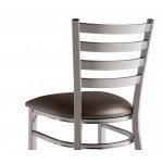 Lancaster Table & Seating Clear Coat Finish Ladder Back Chair with 2 1/2 Lancaster Table & Seating Clear Coat Finish Ladder Back Chair with 2 1/2