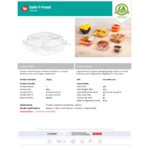 Inline Plastics Safe-T-Fresh 25 oz. Tamper-Resistant, Tamper-Evident Square Hinged Container with Dome Lid - 272/Case Inline Plastics Safe-T-Fresh 25 oz. Tamper-Resistant, Tamper-Evident Square Hinged Container with Dome Lid - 272/Case