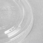 Fabri-Kal GXL250PC Greenware 2 oz. Compostable Clear Plastic Souffle / Portion Cup Lid - 134/Pack Fabri-Kal GXL250PC Greenware 2 oz. Compostable Clear Plastic Souffle / Portion Cup Lid - 134/Pack