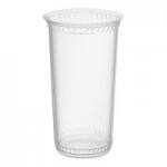 Fabri-Kal GXL250PC Greenware 2 oz. Compostable Clear Plastic Souffle / Portion Cup Lid - 134/Pack Fabri-Kal GXL250PC Greenware 2 oz. Compostable Clear Plastic Souffle / Portion Cup Lid - 134/Pack