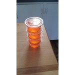 Fabri-Kal GXL250PC Greenware 2 oz. Compostable Clear Plastic Souffle / Portion Cup Lid - 134/Pack Fabri-Kal GXL250PC Greenware 2 oz. Compostable Clear Plastic Souffle / Portion Cup Lid - 134/Pack