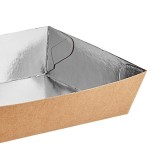 Carnival King 8 lb. Large Foiled Paper Food Tray 6 5/16