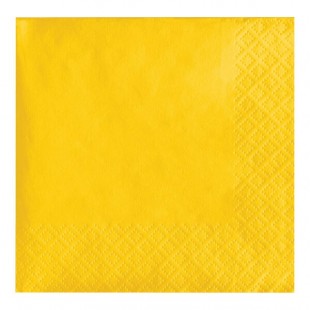 Creative Converting 6691021B School Bus Yellow 2-Ply 1/4 Fold Luncheon Napkin - 600/Case Creative Converting 6691021B School Bus Yellow 2-Ply 1/4 Fold Luncheon Napkin - 600/Case