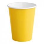 Creative Converting 6691021B School Bus Yellow 2-Ply 1/4 Fold Luncheon Napkin - 600/Case