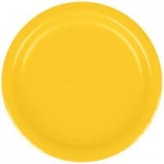 Creative Converting 6691021B School Bus Yellow 2-Ply 1/4 Fold Luncheon Napkin - 600/Case