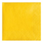 Creative Converting 6691021B School Bus Yellow 2-Ply 1/4 Fold Luncheon Napkin - 600/Case