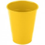 Creative Converting 6691021B School Bus Yellow 2-Ply 1/4 Fold Luncheon Napkin - 600/Case