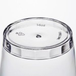 Fineline Savvi Serve 414-CL 14 oz. Tall Clear Hard Plastic Tumbler - 500/Case