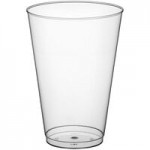Fineline Savvi Serve 414-CL 14 oz. Tall Clear Hard Plastic Tumbler - 500/Case