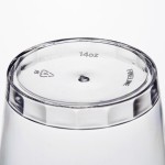 Fineline Savvi Serve 414-CL 14 oz. Tall Clear Hard Plastic Tumbler - 500/Case