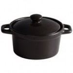 Acopa Keystone 8 oz. Caldera Stoneware Mini Casserole Dish with Lid - Sample Acopa Keystone 8 oz. Caldera Stoneware Mini Casserole Dish with Lid - Sample