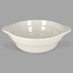 RAK Porcelain Chef's Fusion 40 oz. Sand White Porcelain Frying Pan - 6/Case