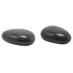 Front of the House Tides 1.5 oz. Semi-Matte Mussel Porcelain Salt and Pepper Shaker Set - 12/Case Front of the House Tides 1.5 oz. Semi-Matte Mussel Porcelain Salt and Pepper Shaker Set - 12/Case