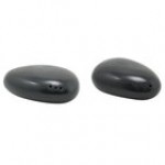 Front of the House Tides 1.5 oz. Semi-Matte Mussel Porcelain Salt and Pepper Shaker Set - 12/Case Front of the House Tides 1.5 oz. Semi-Matte Mussel Porcelain Salt and Pepper Shaker Set - 12/Case