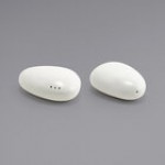 Front of the House Tides 1.5 oz. Semi-Matte Mussel Porcelain Salt and Pepper Shaker Set - 12/Case Front of the House Tides 1.5 oz. Semi-Matte Mussel Porcelain Salt and Pepper Shaker Set - 12/Case