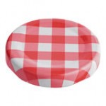 Acopa White Solid Milk Bottle Lid - 12/Case