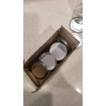 Acopa White Solid Milk Bottle Lid - 12/Case