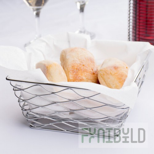 American Metalcraft BNRB68C Square Birdnest Chrome Basket / Riser - 8
