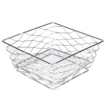 American Metalcraft BNRB68C Square Birdnest Chrome Basket / Riser - 8
