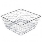 American Metalcraft BNRB68C Square Birdnest Chrome Basket / Riser - 8