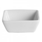 Ariane Miniature 4.4 oz. Ivory Half Round Porcelain Coupe Bowl - 18/Case