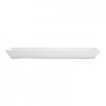 Front of the House Kyoto 1 oz. Bright White Rectangular Porcelain Sauce Dish - 12/Case