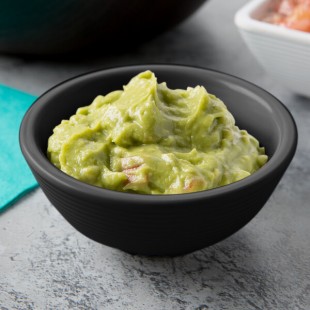 TableCraft RAM4RBK 4 oz. Black Round Ribbed Melamine Ramekin - 12/Pack