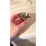 American Metalcraft MB3 1.5 oz. Stainless Steel Round Sauce Cup - 12/Case