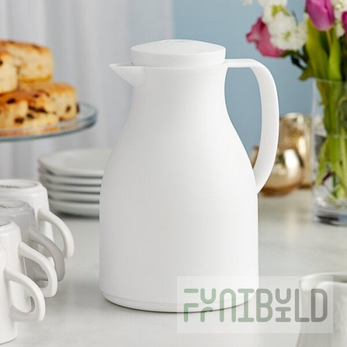 Acopa Pastels 34 oz. White Thermal Carafe / Server