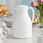 Acopa Pastels 34 oz. White Thermal Carafe / Server