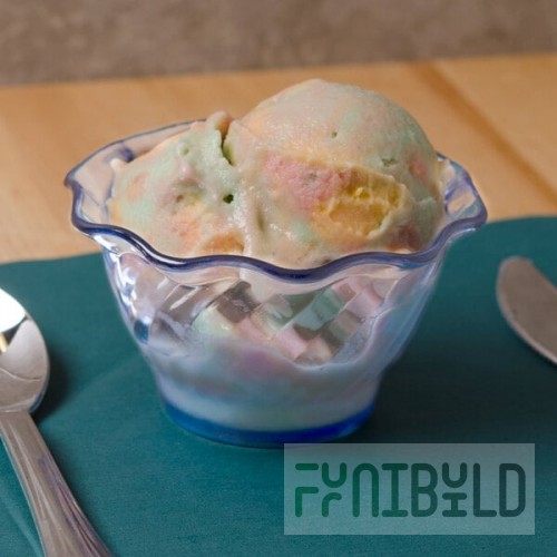 GET DD-50-BL Dessert Time 5 oz. Transparent Blue 3 3/4