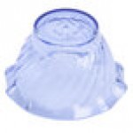 GET DD-50-BL Dessert Time 5 oz. Transparent Blue 3 3/4