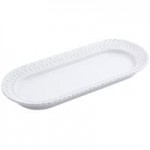 Bon Chef 5054 2.5 Qt. White Sandstone Finish Cast Aluminum Round Casserole Dish