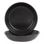 10 Strawberry Street Double Line 36 oz. Round Matte Dark Gray Stoneware Dinner Bowl - 2/Case 10 Strawberry Street Double Line 36 oz. Round Matte Dark Gray Stoneware Dinner Bowl - 2/Case