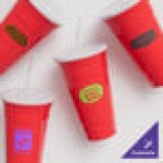 GET To-Go 32 oz. Red Customizable Plastic Reusable Tumbler, Lid, and Straw Set - 24/Case GET To-Go 32 oz. Red Customizable Plastic Reusable Tumbler, Lid, and Straw Set - 24/Case